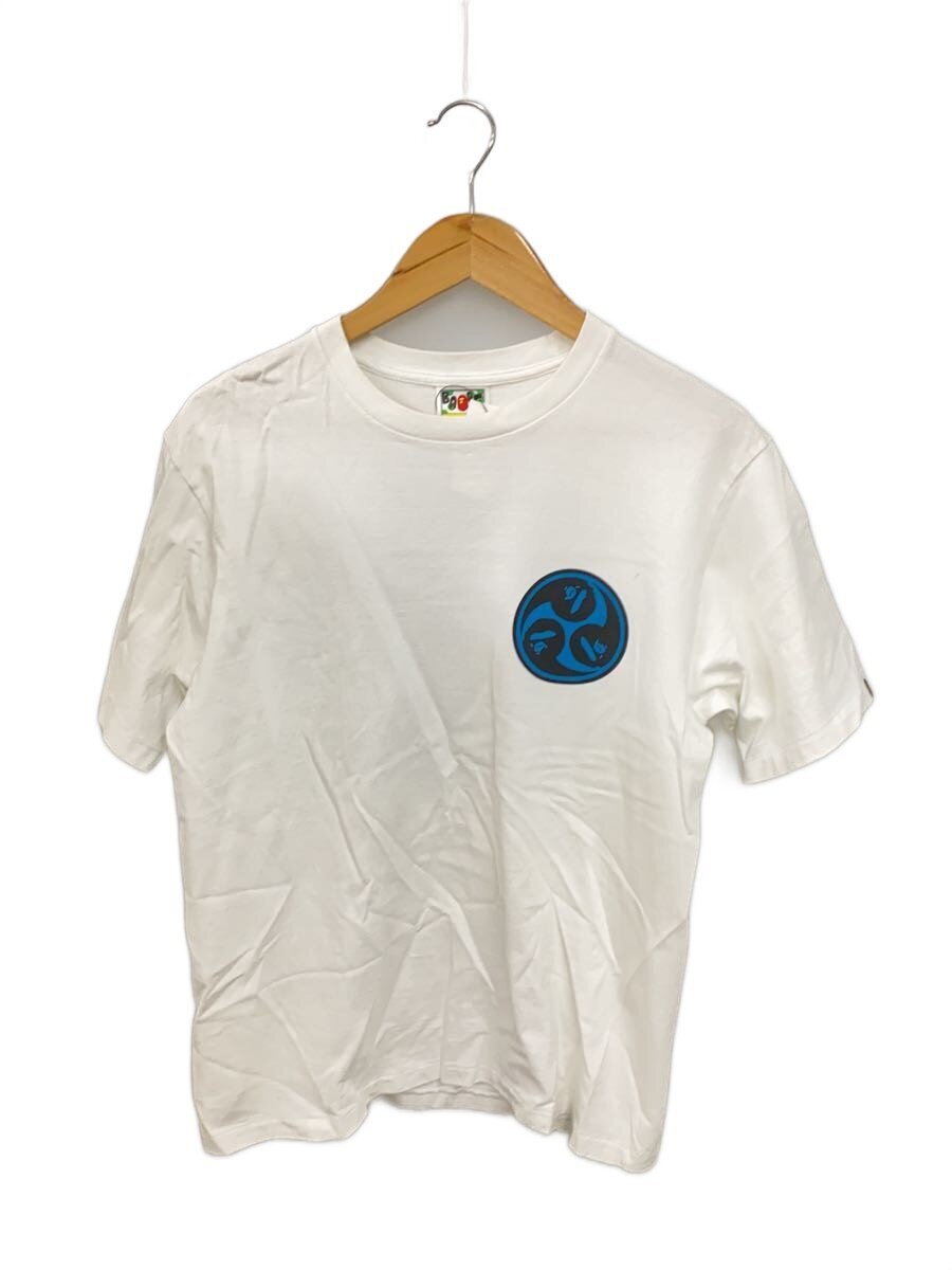 【中古】A BATHING APE◆プルオーバー/M/綿織物/WHT/無地/001TEJ301065M【メンズウェア】