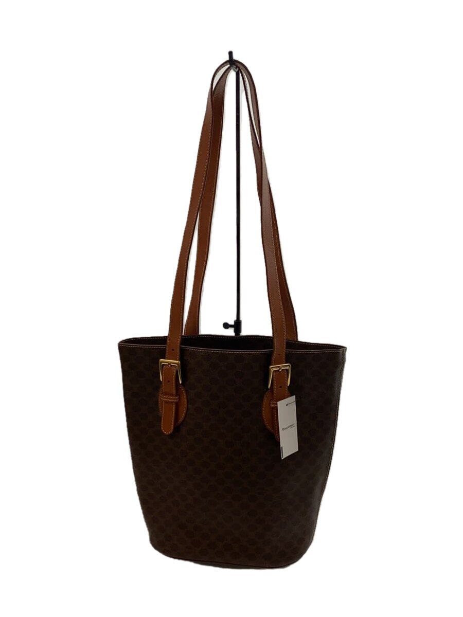 【中古】CELINE◆トートバッグ/レザー/BRW/総柄/マカダム/茶色/ショルダーバッグ/鞄【バッグ】｜2ｎｄ STREET 店