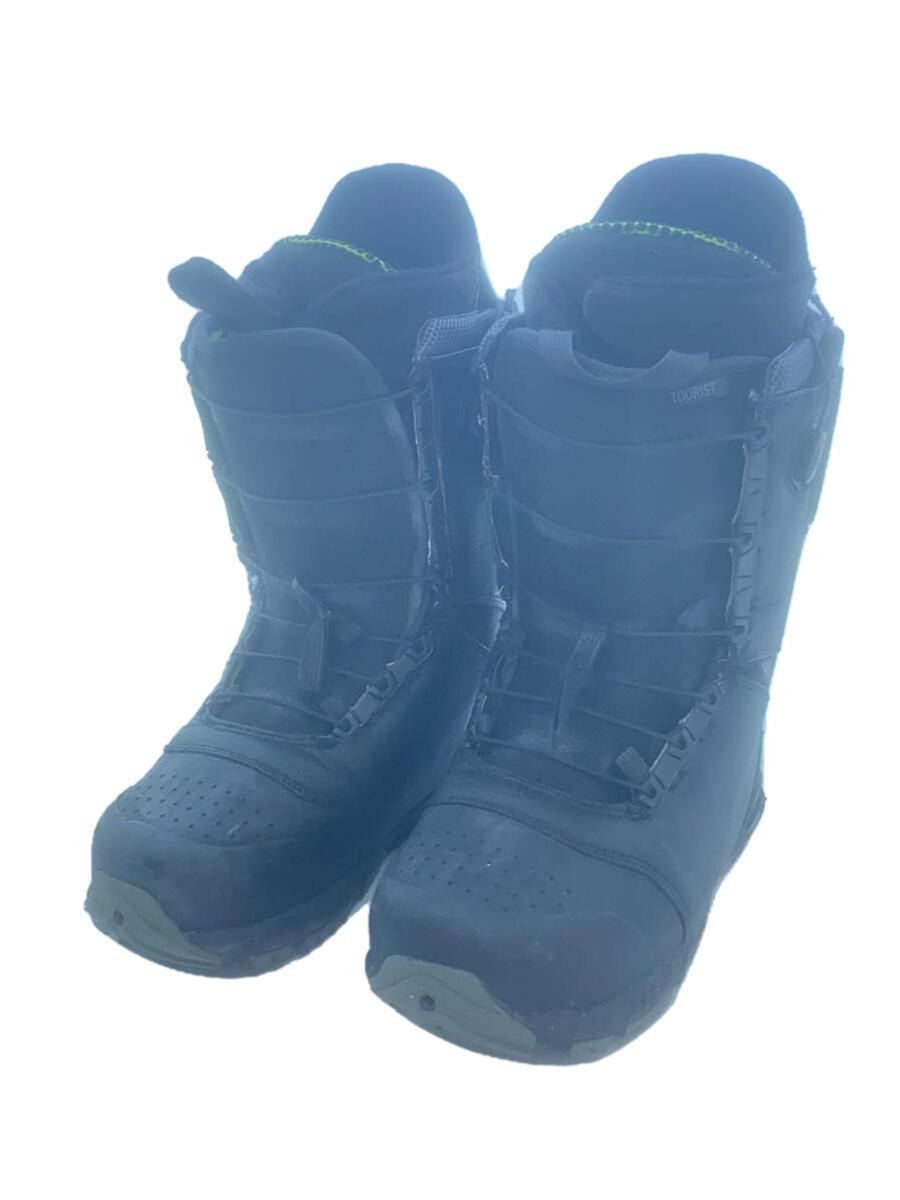 【中古】BURTON◆スノーボードブーツ/25糎/クイックレーシング/BLK/黒いこと【運動競技】 スポーツ・アウトドア-ブーツ-スノーボード用品