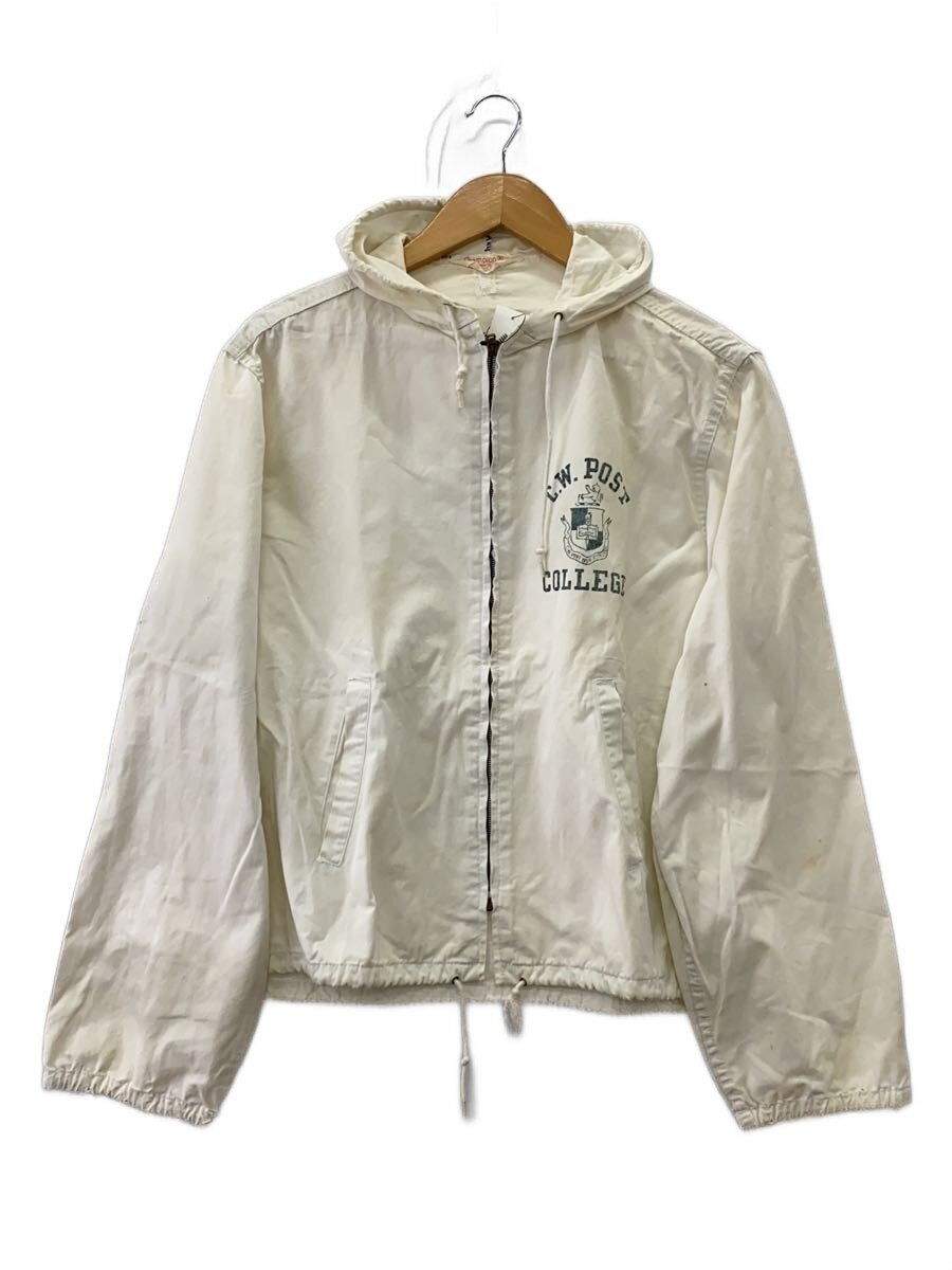 【中古】Champion◆60s/染み込み/フード付き/ジャケット/M/コットン/WHT//【メンズウェア】｜2ｎｄ STREET 店