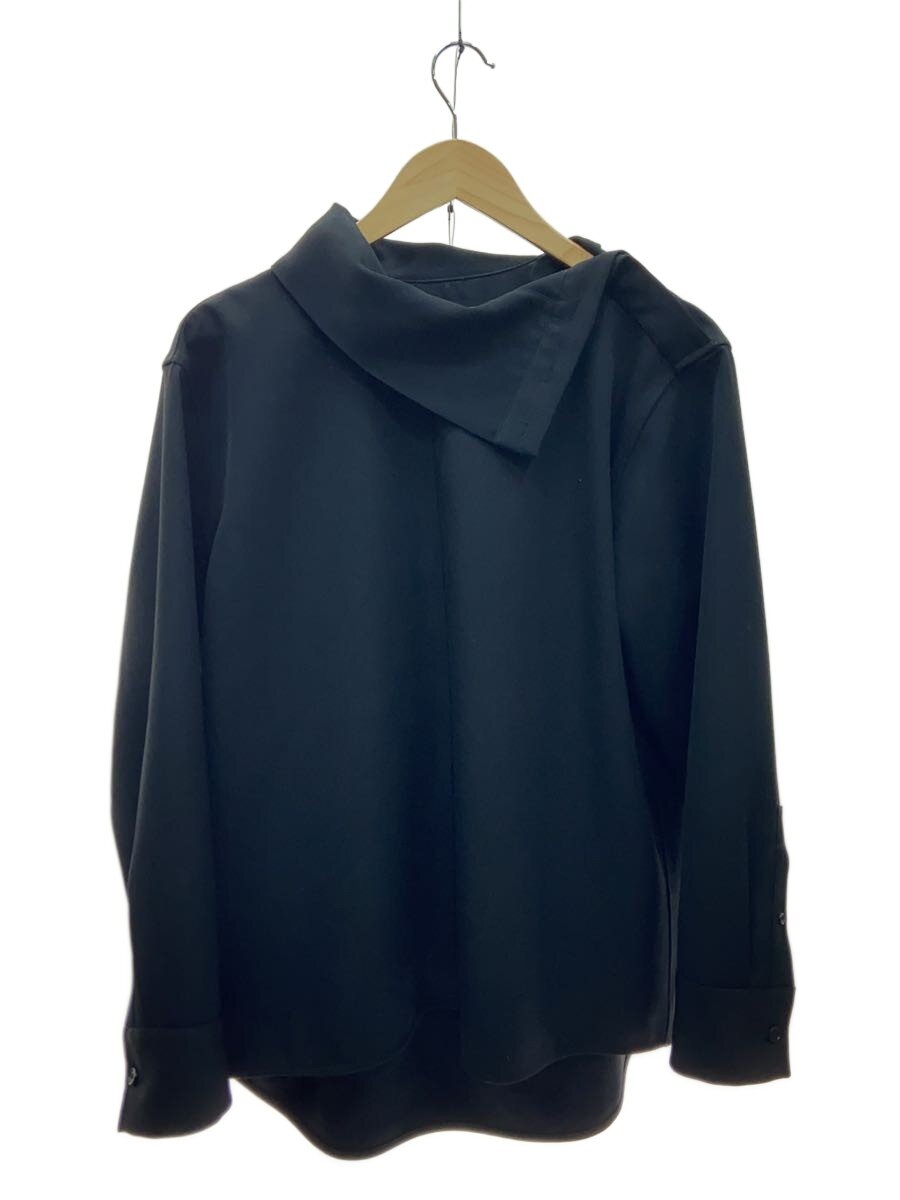【中古】JIL SANDER◆24ss/SHIRT 55/L/ポリエステル/BLK/無地/J52DL0005 J40002【レディースお召しもの】
