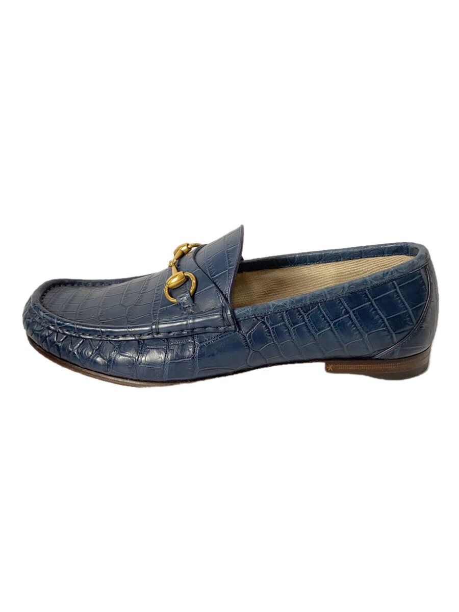 【中古】GUCCI◆置き目毛皮/US8.5/NVY/なめし革//【シューズ】