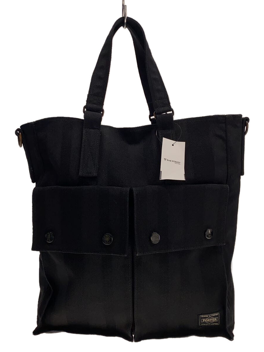 【中古】PORTER◆トートバッグ/--/BLK【御徒面子】