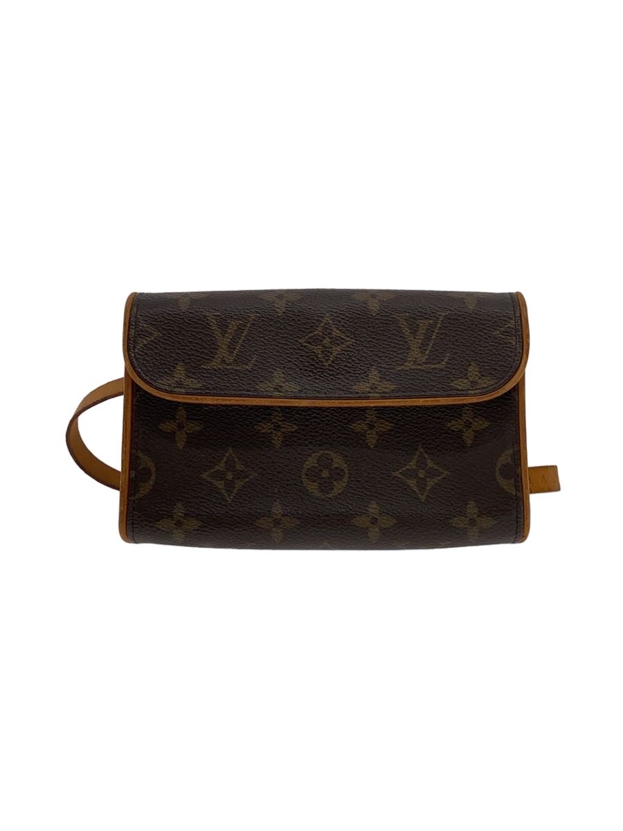 【中古】LOUIS VUITTON◆ポシェット・フロランティーヌ_モノグラム・帆布/PVC/BRW【御徒面子】
