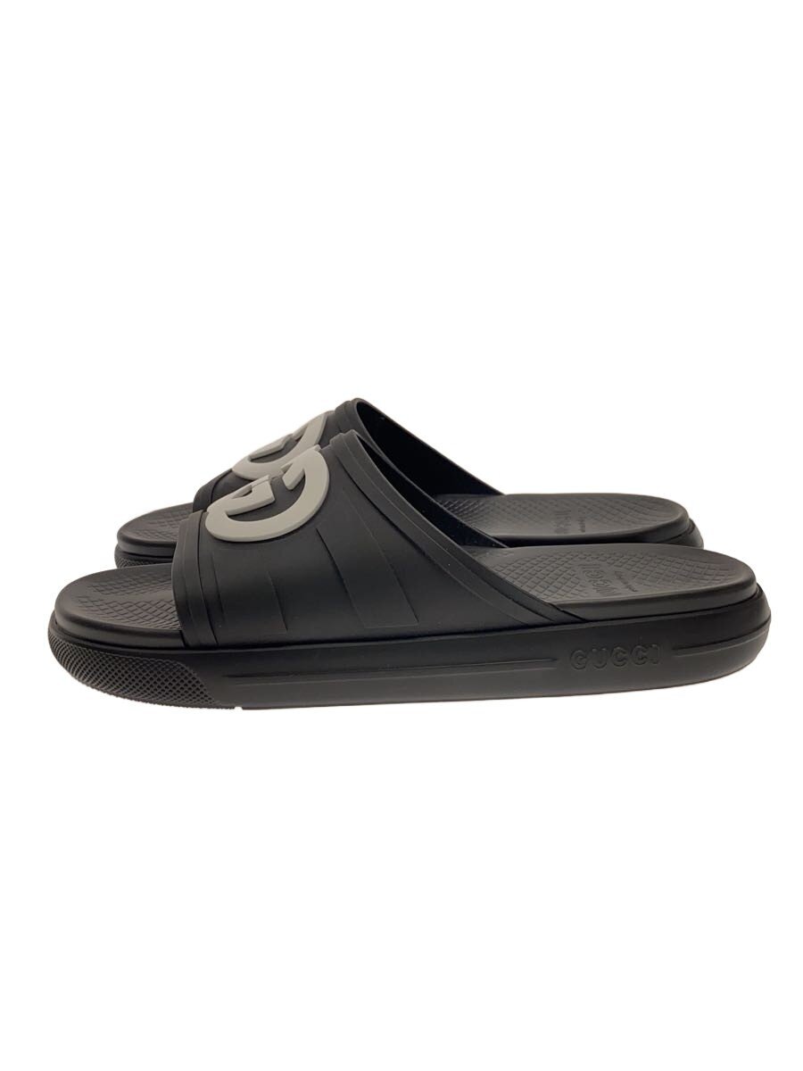 【中古】GUCCI◆インターロッキングG 横すべりサンダル/UK9/BLK/780296 9 160//【シューズ】