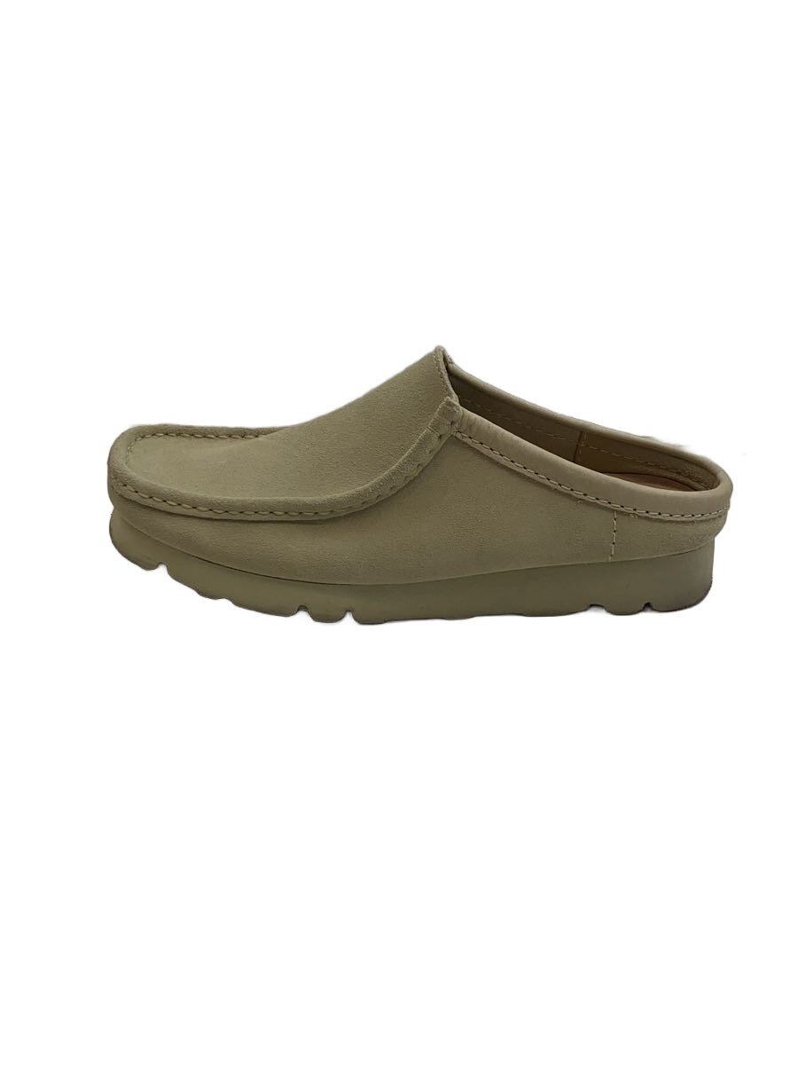 【中古】Clarks◆Wallabee Slip-on /シューズ/26糎/BEG/スウェード【シューズ】