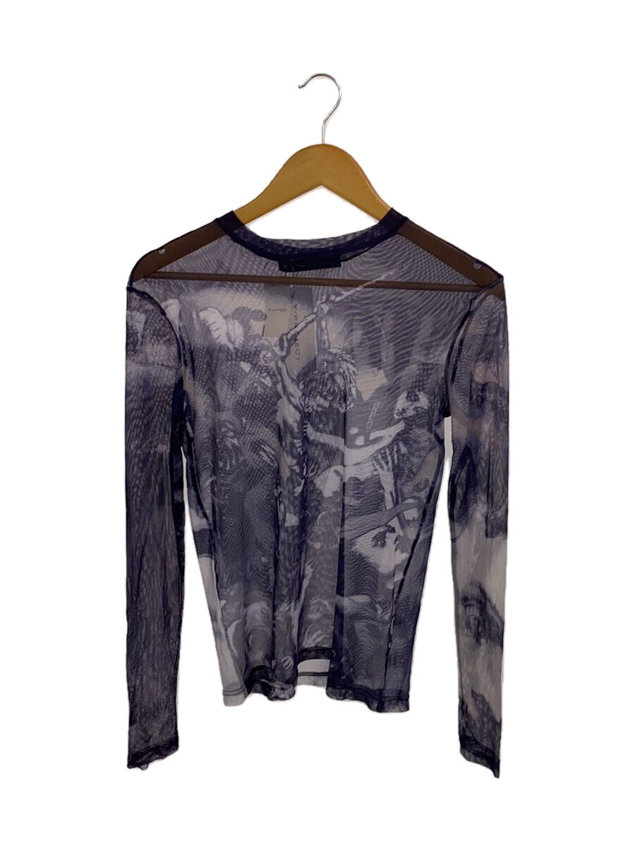 【中古】Y/PROJECT◆21FW Purple Mesh Nostalgia Long Sleeve/トップス/XS/PUP/総柄//【レディースお召しもの】