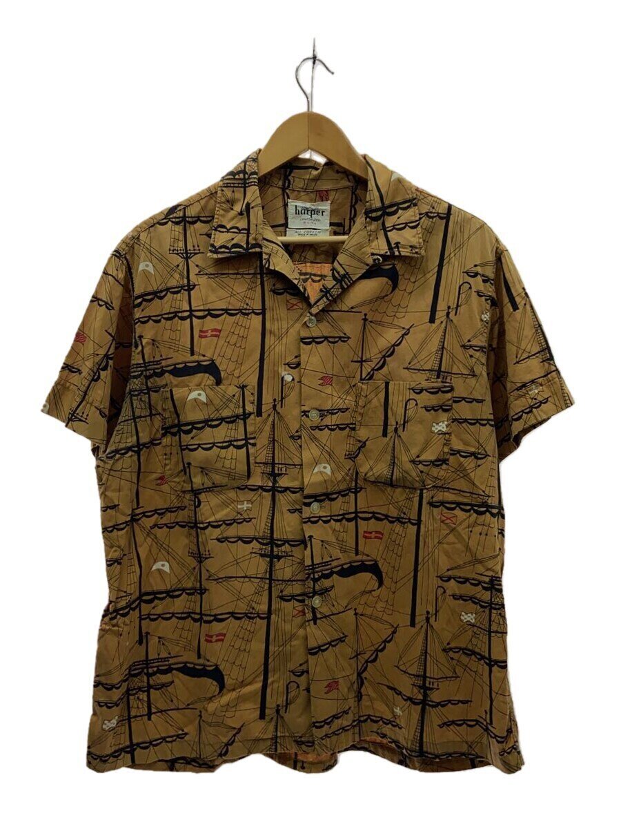 【中古】60S/harper/ヨット総柄/オープンカラーシャツ/ループカラー/VINTAGE//L//【メンズウェア】|2nd STREET 店