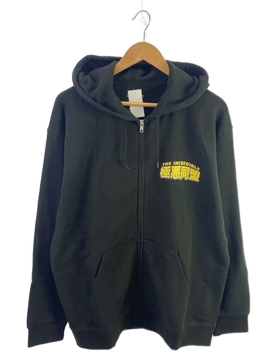 【中古】DEVILOCK◆悪逆無道合従連衡/HOODIE (Designed by GOCCODO)ジップパーカー/XXL/綿織物/BLK【メンズウェア】