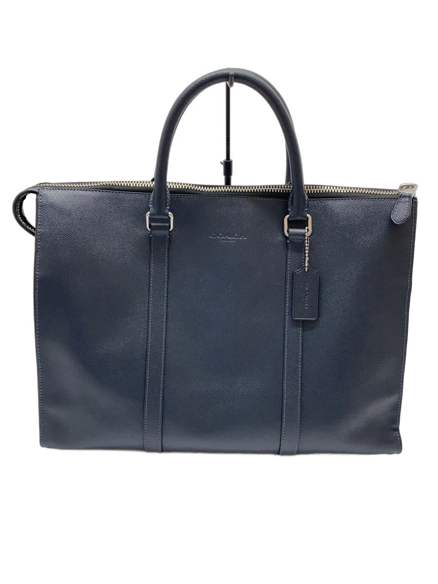 【中古】COACH◆トートバッグ/NVY/無地/セリウム439【御徒面子】