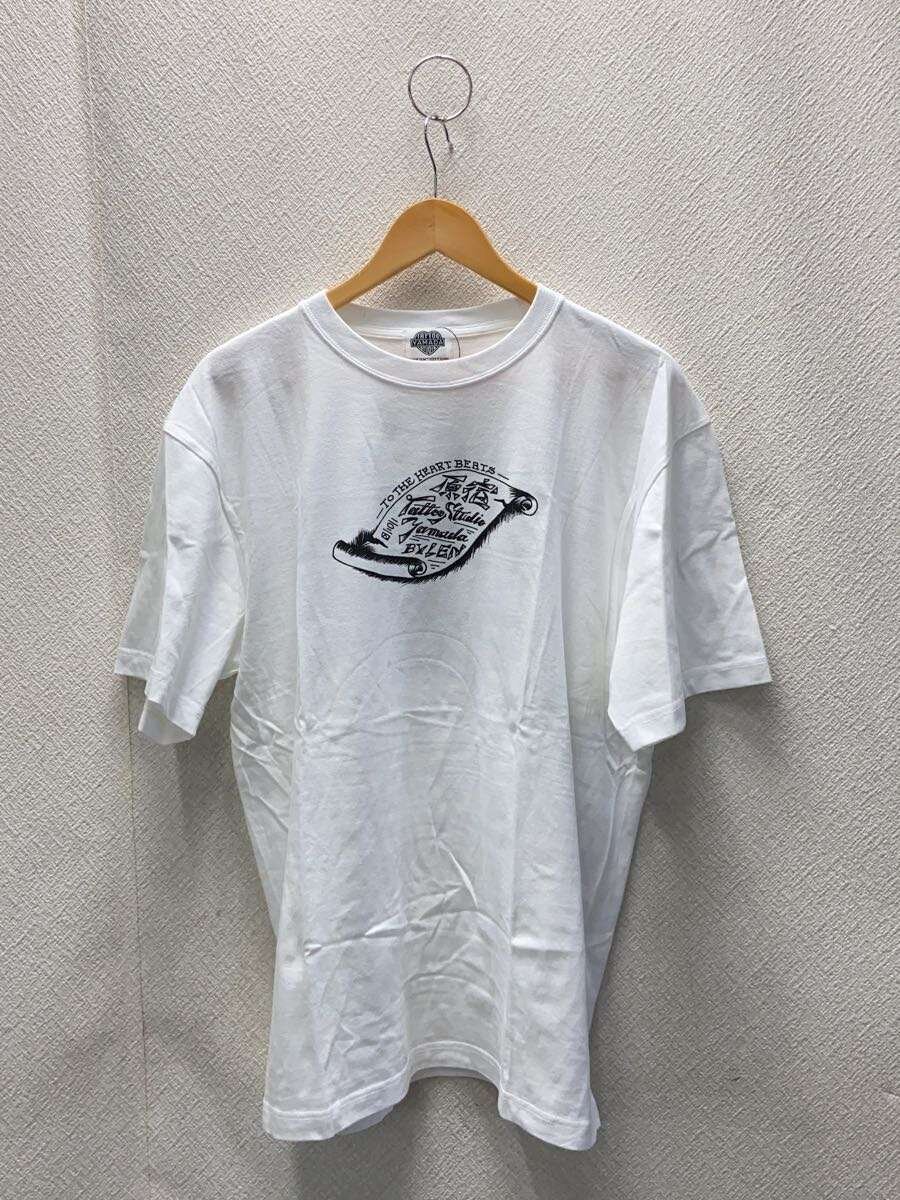 【中古】TATTOO STUDIO YAMADA◆FLASH TEE/REN/プルオーバー/XL/綿織物/WHT/刷り上げる【メンズウェア】