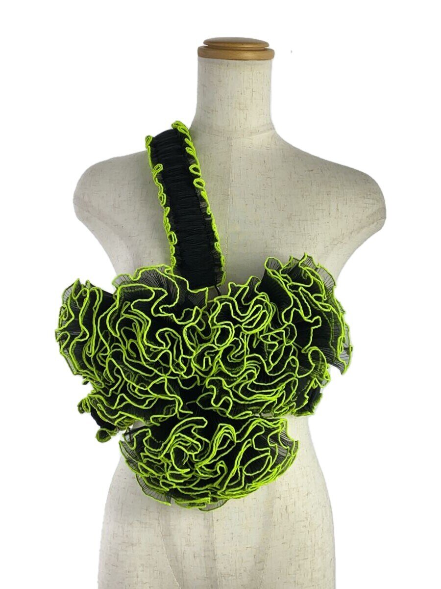 【中古】noir kei ninomiya◆22AW/ORGANZA PLEATED FLOWER HARNESS/S/ポリエステル/BLK/3J-V004//【レディース御召しもの】