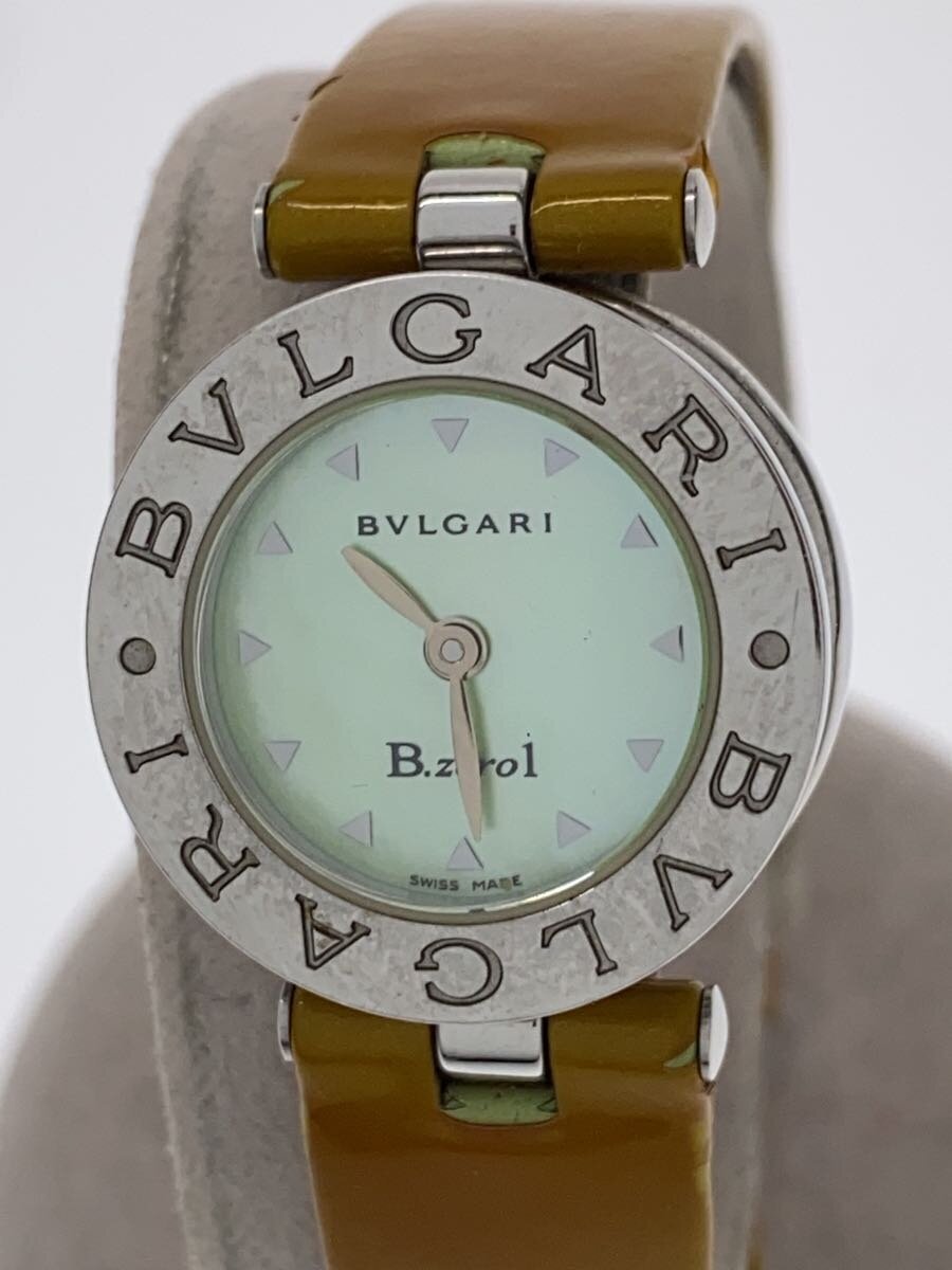 【中古】BVLGARI◆石英ウォッチ/アナログ/--/GRN/BRW/BZ22S【服飾雑貨他】