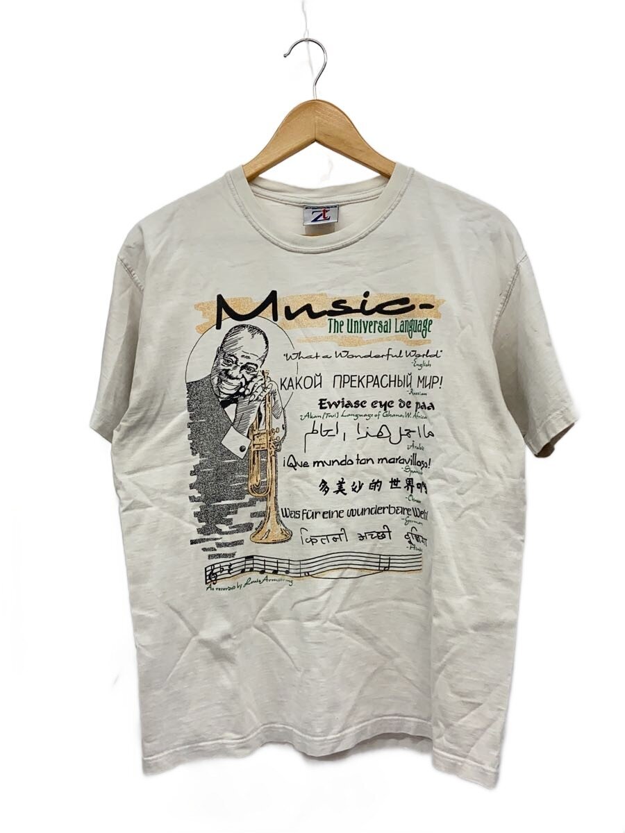 【中古】ルイアームストロング/What a Wanderful World/多国語Tシャツ/M/コットン/WHT【メンズウェア】｜2ｎｄ STREET 店 16,315円