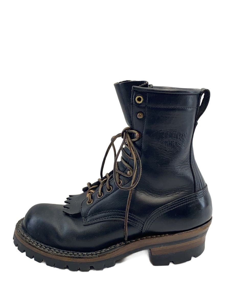 【中古】WHITE’S BOOTS◆SMOKE JUMPER/レースアップブーツ/US8/BLK/なめし革/? NULL ?//【シューズ】