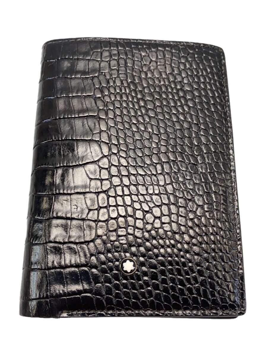 【中古】MONTBLANC◆2つ折り金入れ/なめし革/BRW/レディース//【服飾雑貨他】