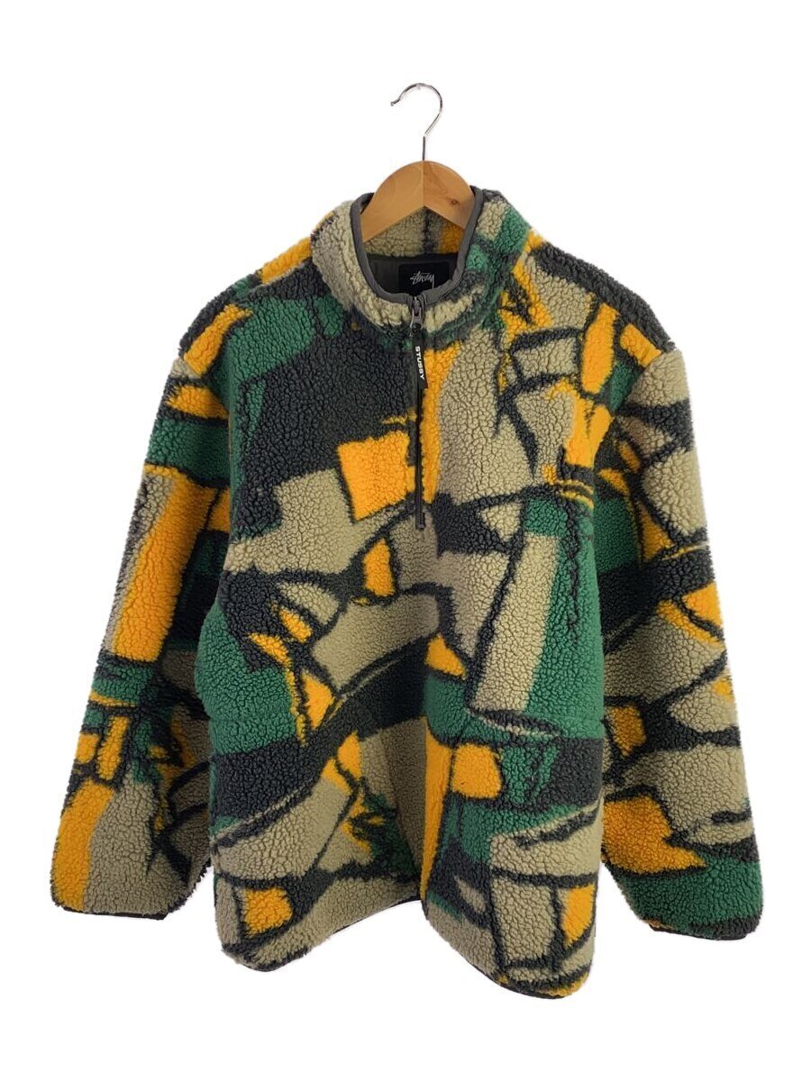 【中古】STUSSY◆ジャケット/M/ポリエステル/BEG/総柄/218112【メンズウェア】|2nd STREET 店