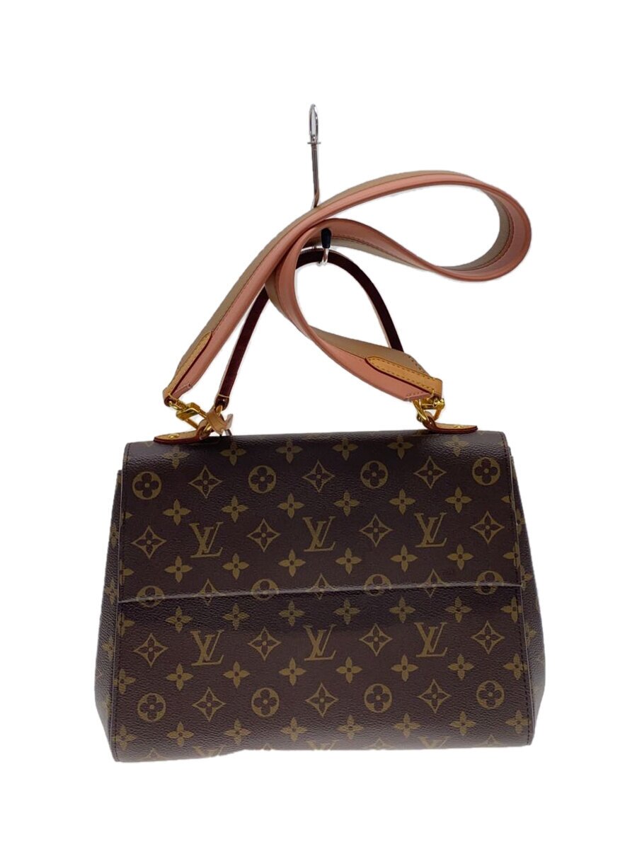 【中古】LOUIS VUITTON◆クリュニーMM_モノグラム・帆布_BRW/PVC/BRW/総柄【御徒面子】