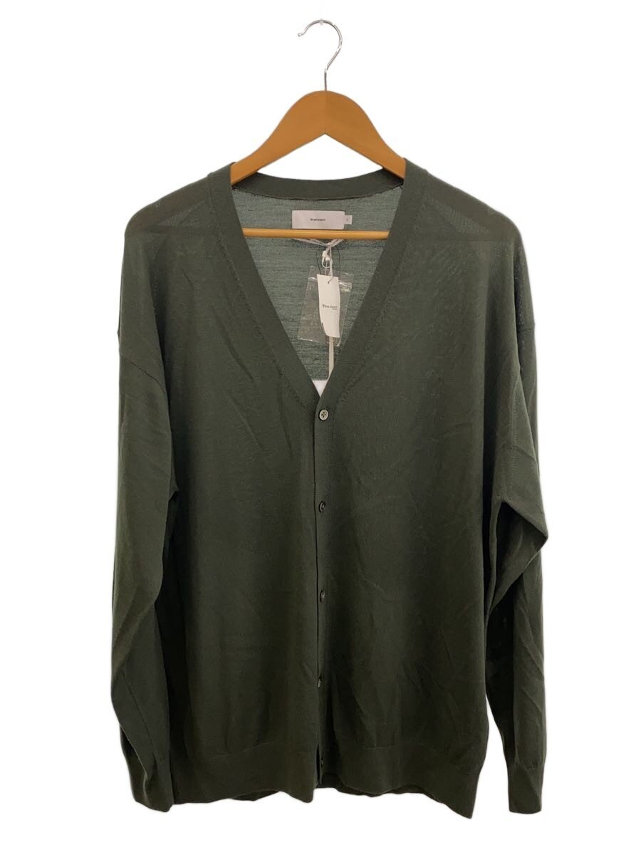 【中古】Graphpaper◆High Gauge Knit Oversized Cardigan/2/羊毛/GRN/GU253-80207C【メンズウェア】