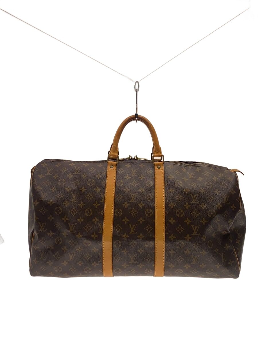 【中古】LOUIS VUITTON◆キーポル55_モノグラム・帆布/PVC/BRW【御徒面子】