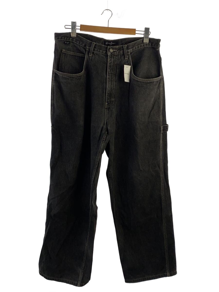 【中古】SEAN JOHN◆引っ切り無いズボン下/38/綿織物/BLK/00s/極太/乳母車/ペインターディテール//【メンズウェア】