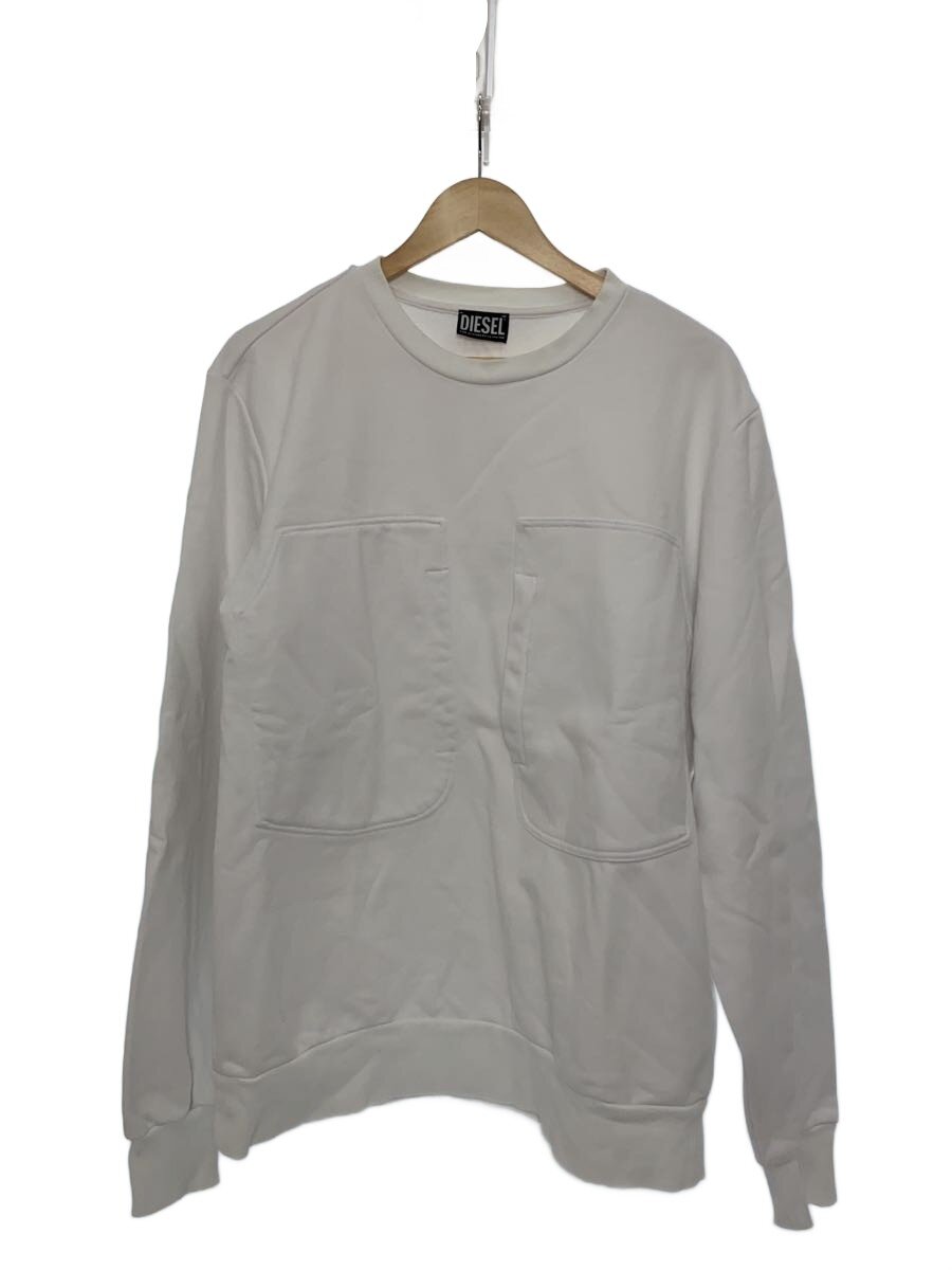 【中古】DIESEL◆汗水/XL/綿織物/WHT【メンズウェア】