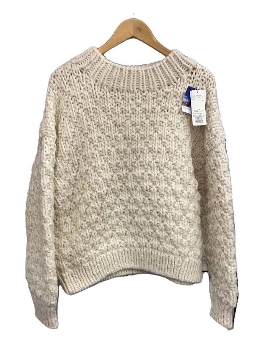 【中古】stola.◆編み物・スウェーター(朦々たる)/FREE/羊毛/WHT/23637239【レディースお召しもの】