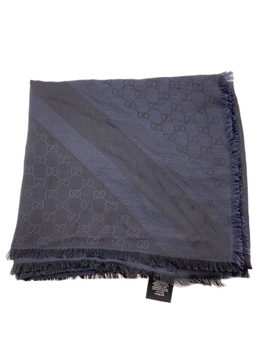 【中古】GUCCI◆袈裟/羊毛/NVY/レディース【服飾雑貨他】