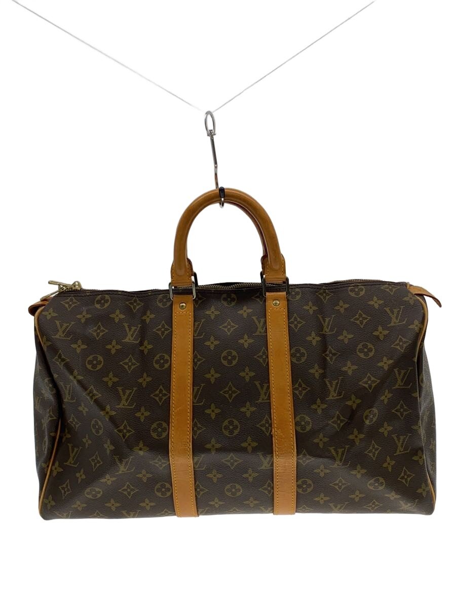 【中古】LOUIS VUITTON◆キーポル・バンドリエール45_モノグラム・帆布/PVC/BRW【御徒面子】