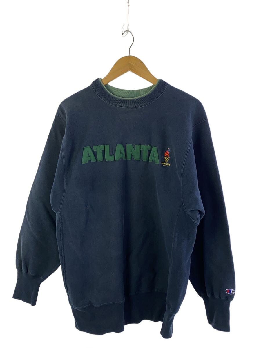 【中古】Champion◆1996s Atlanta OLYMPIC リバースウィーブ トレーナー/XL/米国海軍/着付ける感有【メンズウェア】