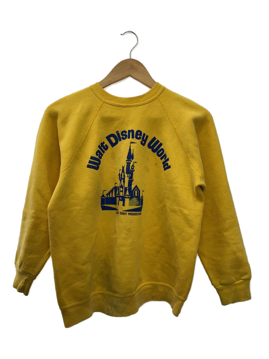 【中古】Disney◆汗水/M/綿織物/YLW/ディズニー/60s～70s/当て嵌める感あ//【メンズウェア】