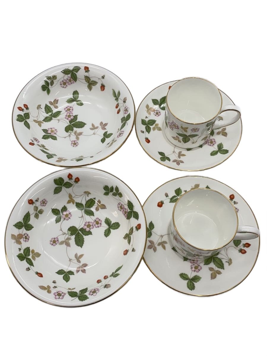 【中古】WEDGWOOD◆カップ&ソーサー/6点セット/WHT【キッチン用品】