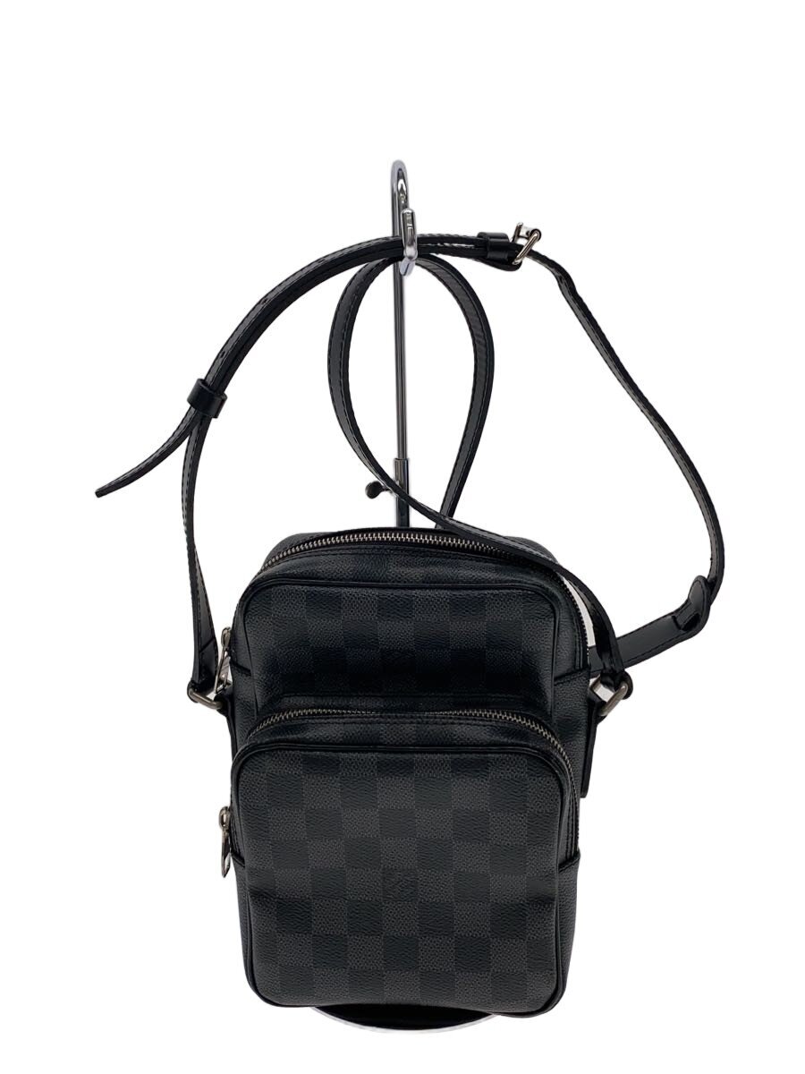 【中古】LOUIS VUITTON◆レム_ダミエ・グラフィット/PVC/BLK【バッグ】|2nd STREET 店