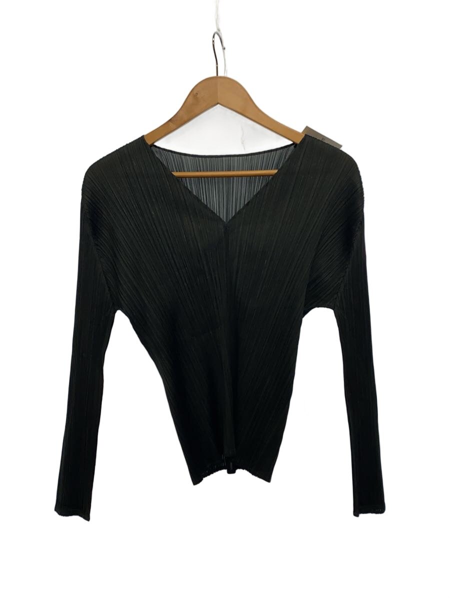 【中古】PLEATS PLEASE ISSEY MIYAKE◆長袖カットソー/3/ポリエステル/GRY/無地/PP63-JK185【レディースお召しもの】
