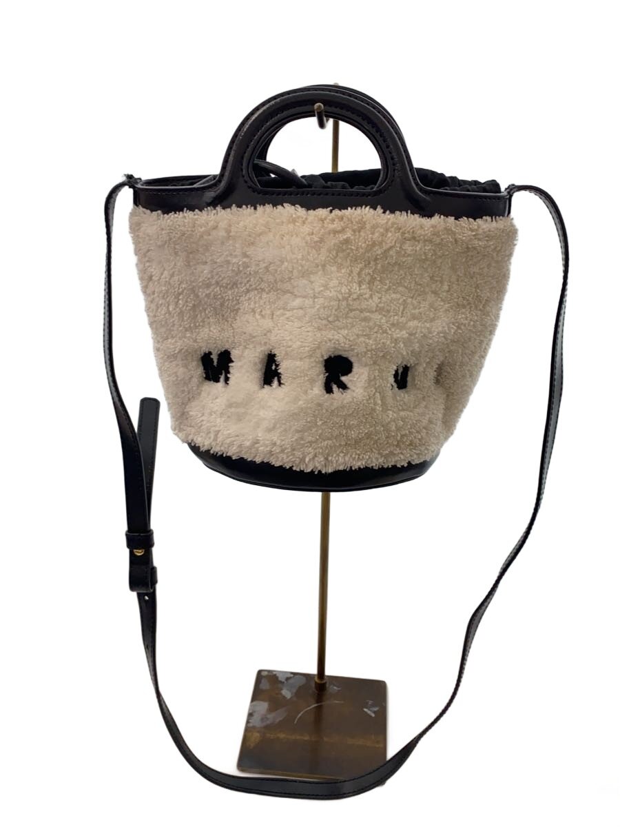 【中古】MARNI◆ショルダーバッグ/--/WHT【御徒面子】