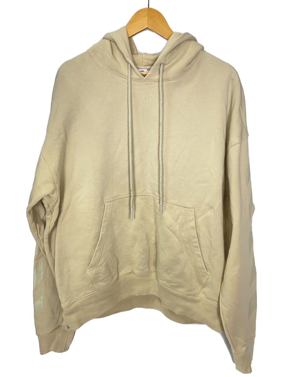 【中古】OFF-WHITE◆パーカー/M/綿織物/BEG/OMBB085F21FLE010【メンズウェア】