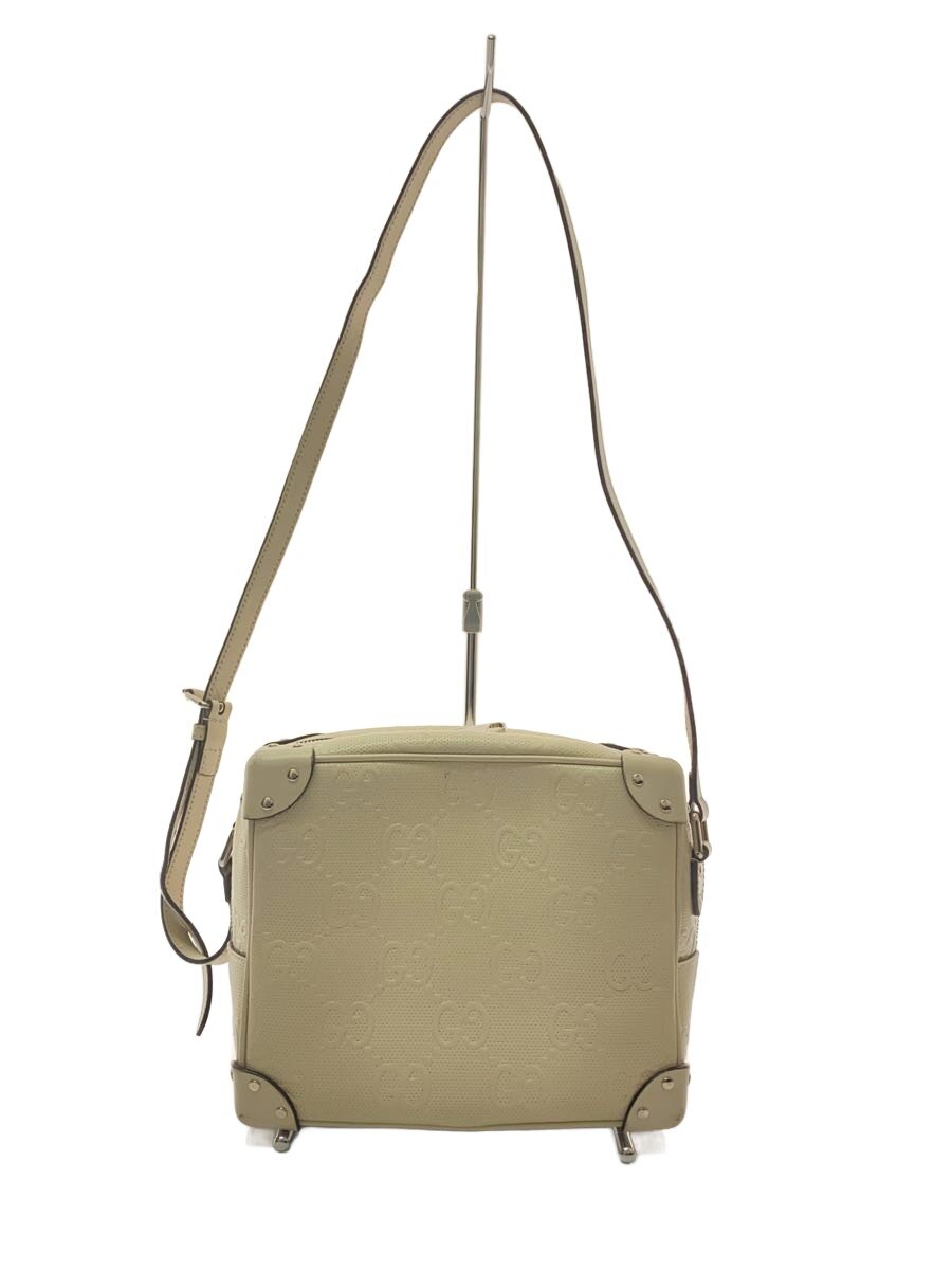 【中古】GUCCI◆ショルダーバッグ_GGエンボス/レザー/アイボリー/総柄【バッグ】｜2ｎｄ STREET 店