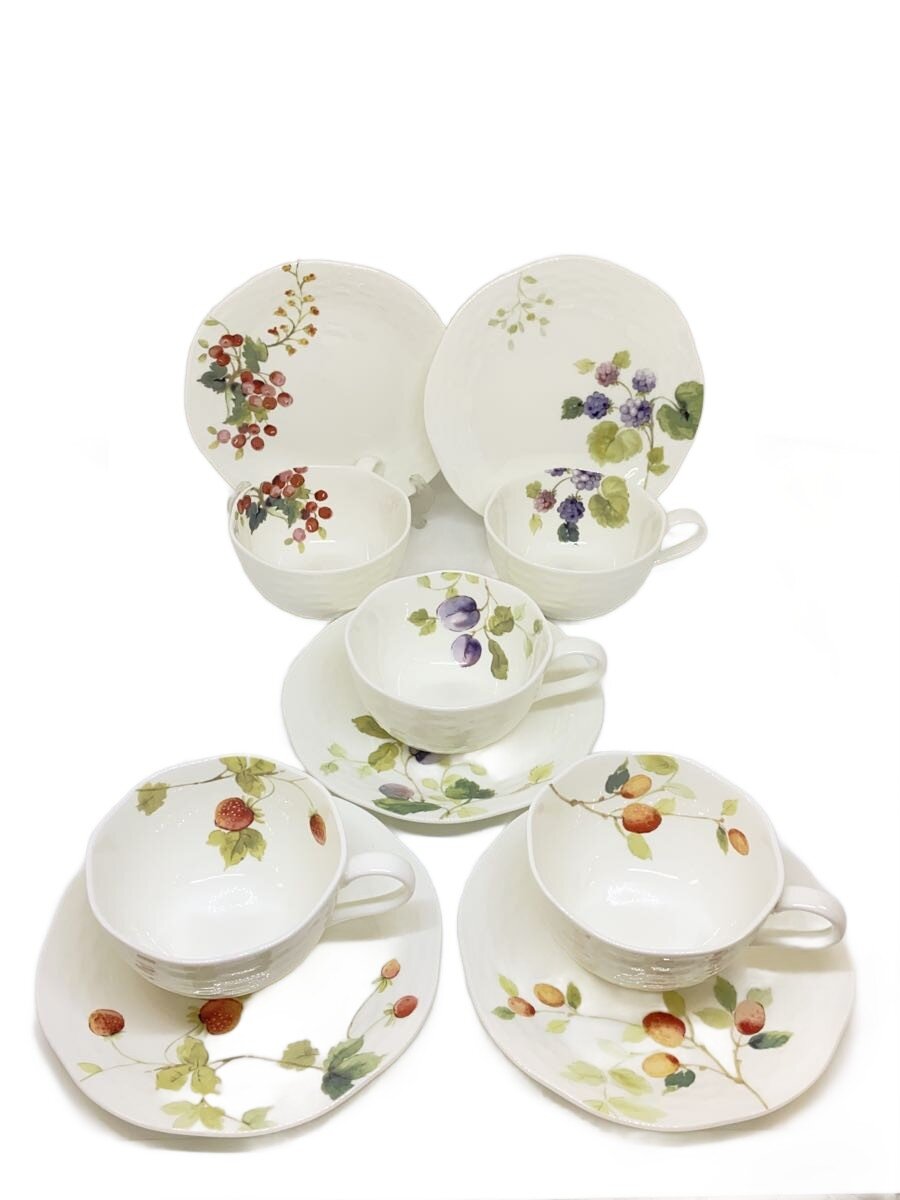 【中古】NARUMI◆カップ&ソーサー/5点セット/WHT/96010-23067【キッチン用品】