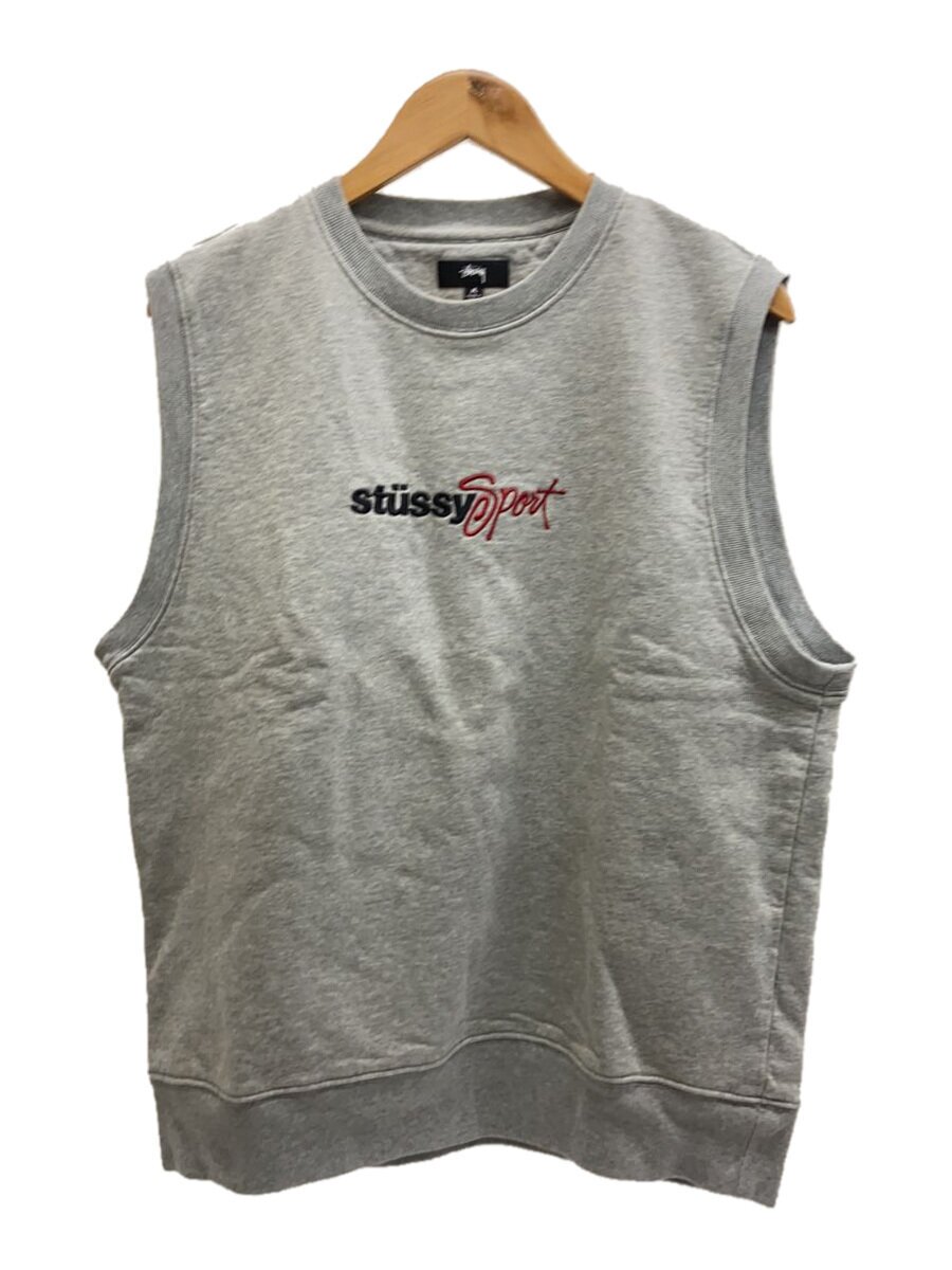 【中古】STUSSY◆STUSSY SPORT/より良い/M/綿織物/GRY/無地【メンズウェア】