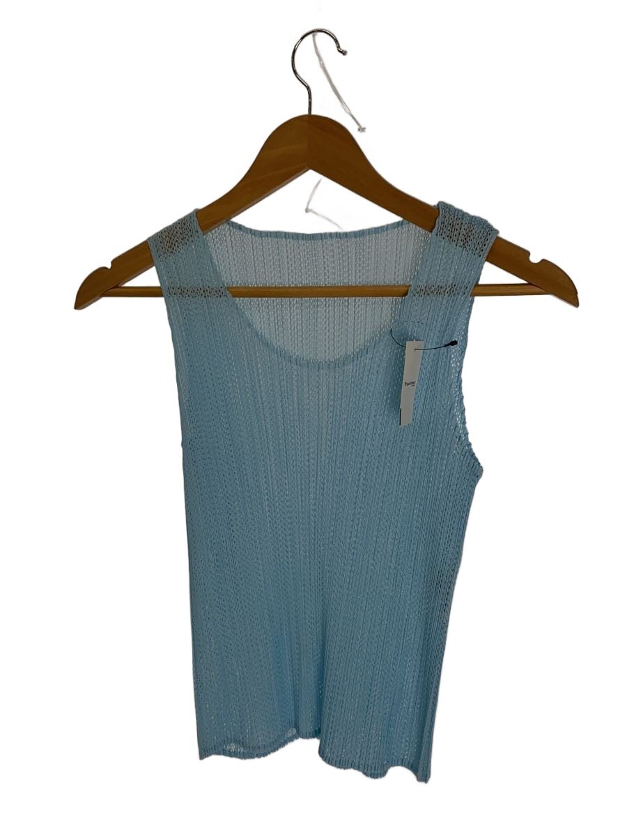 【中古】PLEATS PLEASE ISSEY MIYAKE◆キャミソール・貯蔵タンクとっ始め/3/ポリエステル/BLU/無地/PP06-JK601【レディース御召しもの】