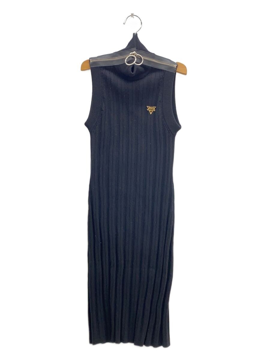 【中古】LOUIS VUITTON◆ノースリーブ衣装/XS/綿織物/BLK/無地/FIKD91TQF【レディースお召しもの】