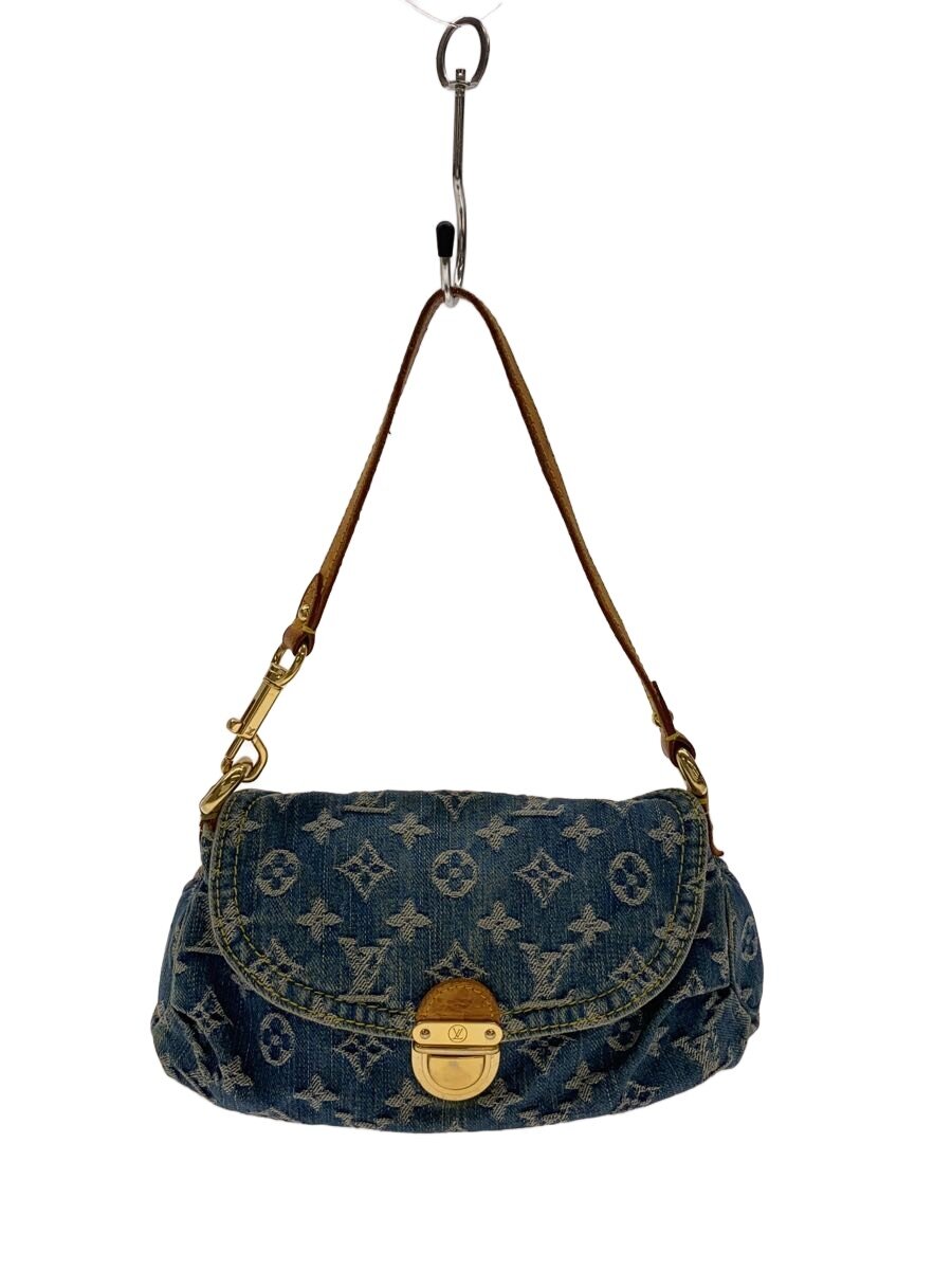 【中古】LOUIS VUITTON◆ミニ・プリーティ_モノグラム・ジーンズ/ジーンズ/BLU【御徒面子】