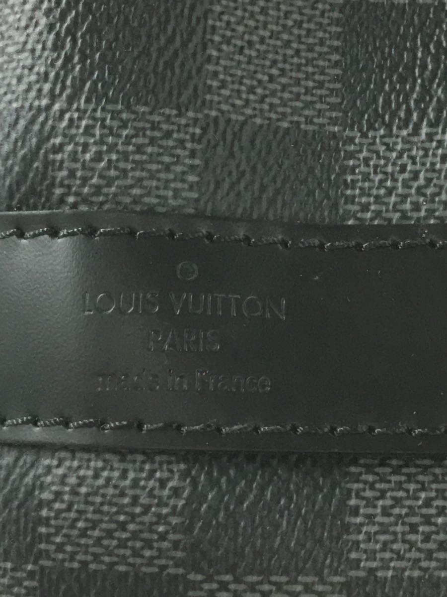 LOUIS VUITTON Keepall Bandouliere 55 Damier Graphite Black PVC