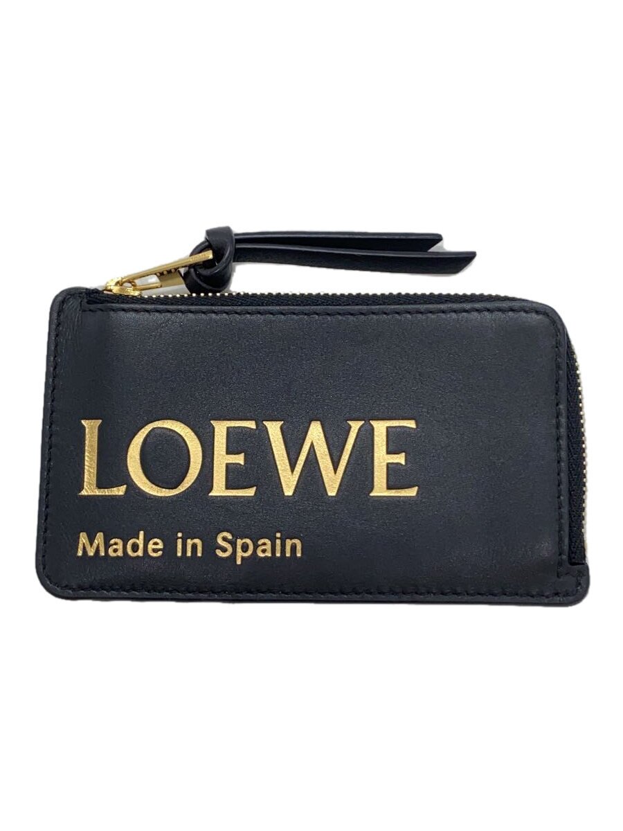 【中古】LOEWE◆コインケース/--/BLK/無地/レディース【服飾雑貨他】