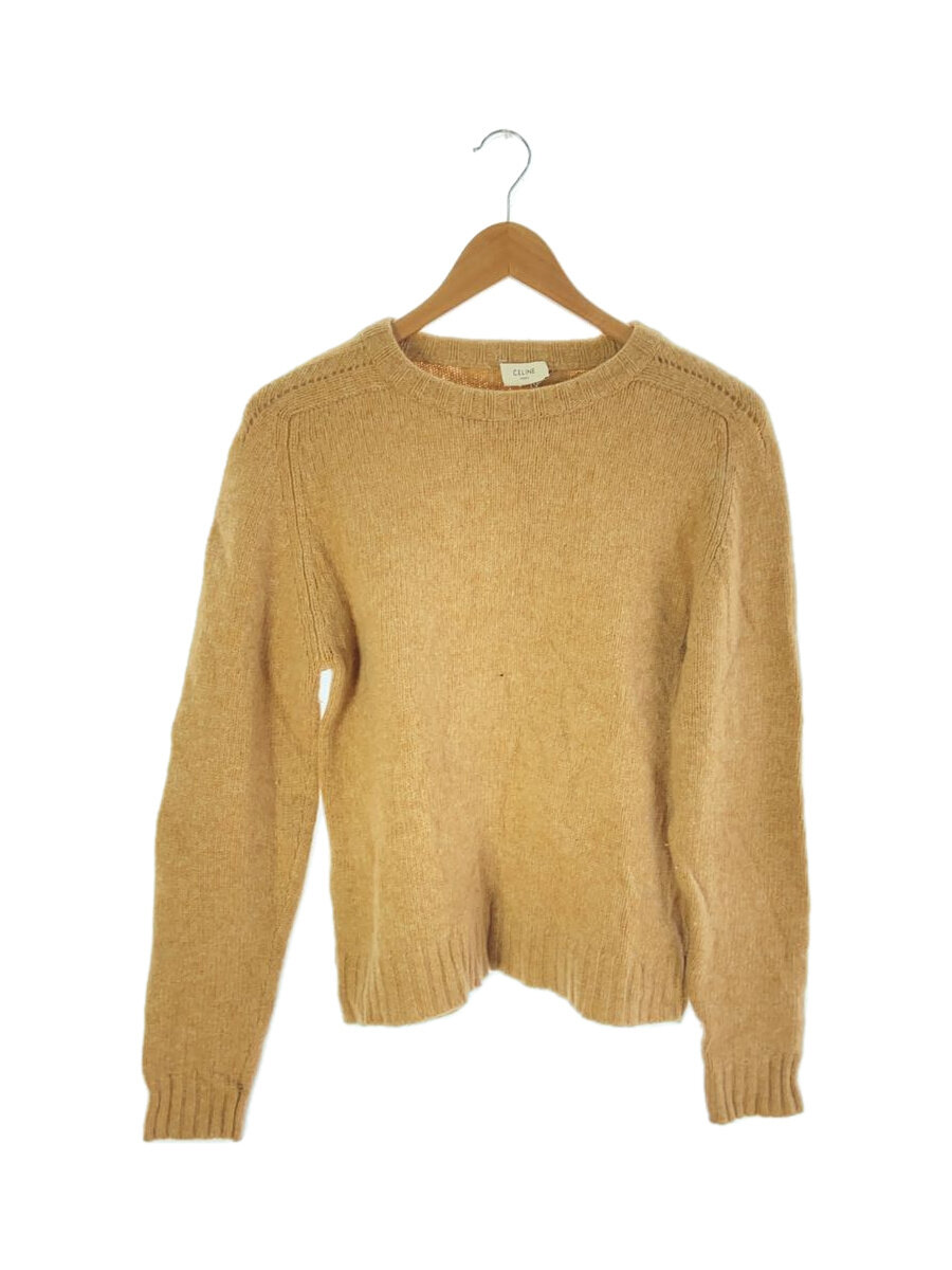 【中古】CELINE◆編み物・プルオーバー(朦々たる)/M/羊毛/BRW/無地/2A681979E【レディース御召しもの】