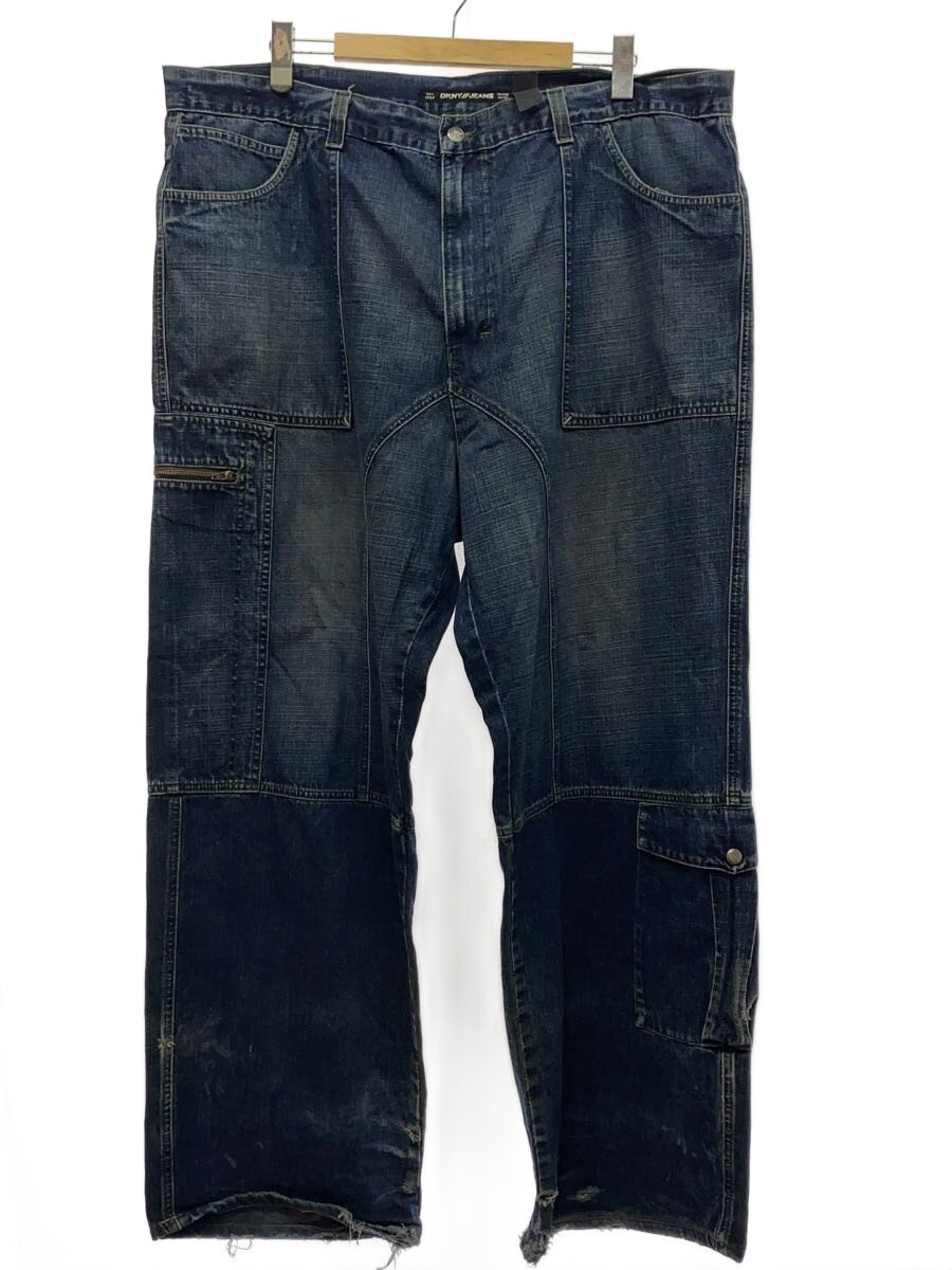 【中古】DKNY(DONNA KARAN NEW YORK)◆90s～/Jeans/デニムカーゴ/複合ディテール/カーゴパンツ/コットン/IDG/? NULL ?//【メンズウェア】｜2ｎｄ STREET 店