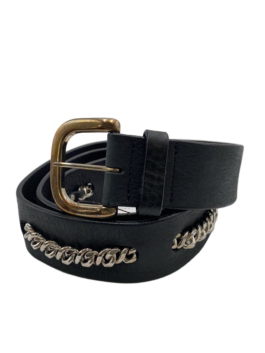 【中古】FILTH/CHAIN LETHER BELT/なめし革/BLK/無地/メンズ【服飾雑貨他】