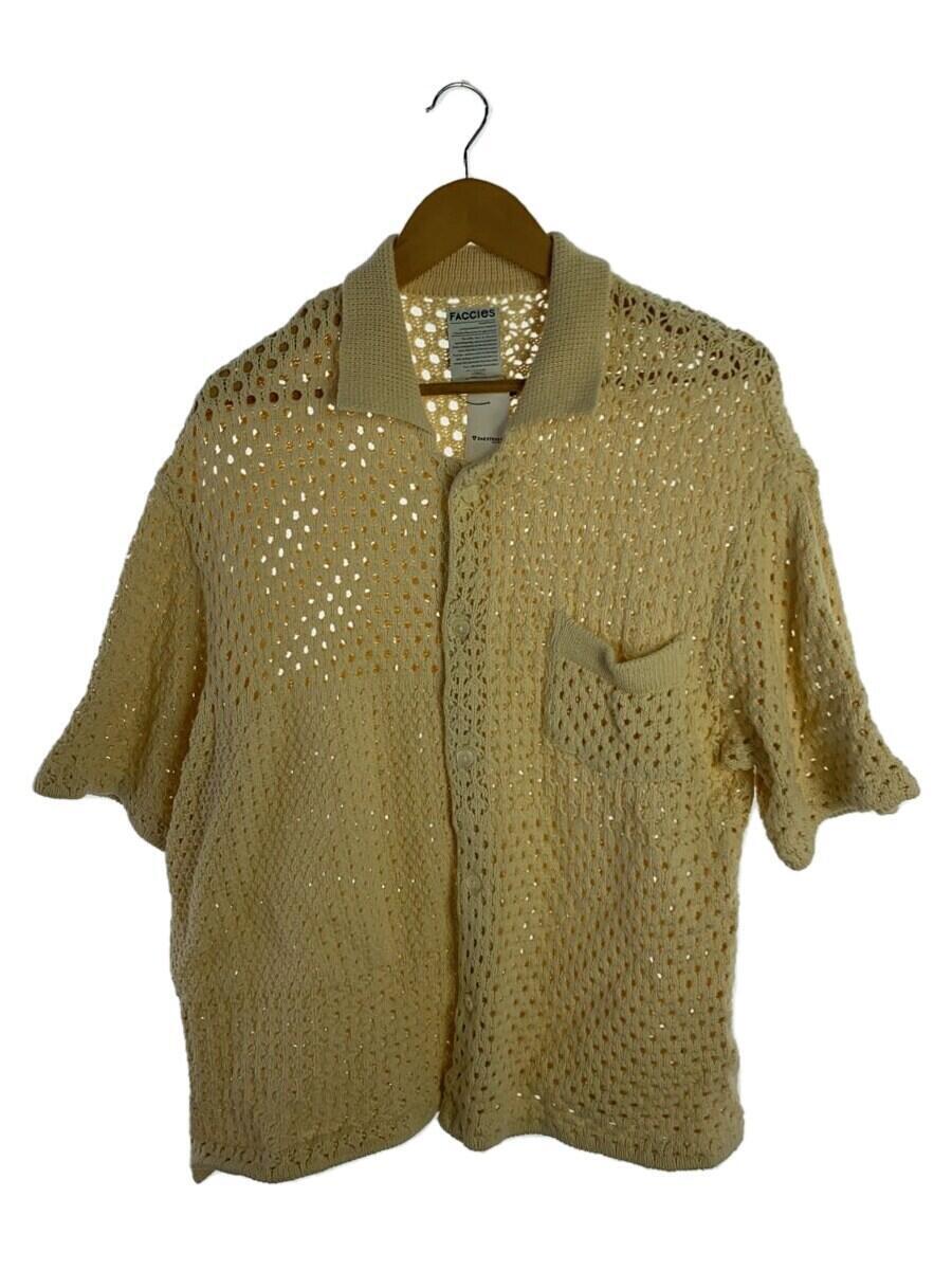 【中古】FACCIES◆23SS/半袖プルオーバー/1/綿織物/ベージュ/f23s07001【メンズウェア】