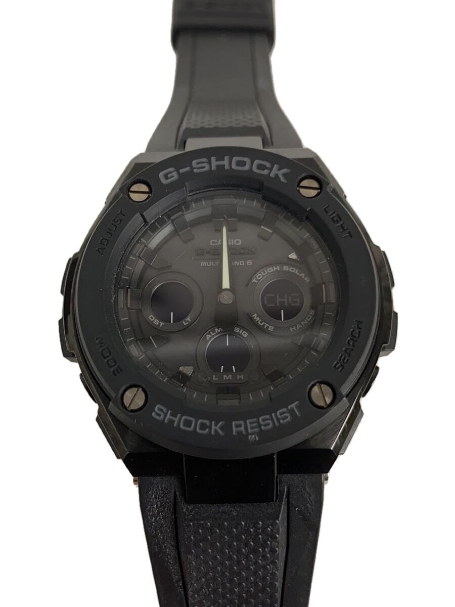 【中古】CASIO◆ソーラーウオッチ・G-SHOCK/デジアナ/天然ゴム/GST-W300BD-1AJF【服飾雑貨他】
