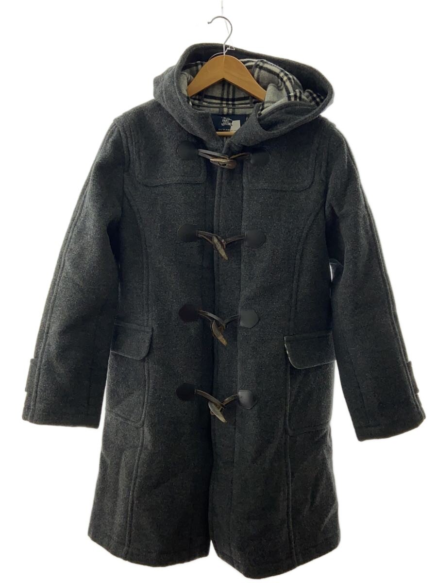 【中古】BURBERRY LONDON◆厚地の外套/160糎/羊毛/GRY/BN262-907-08【キッズ】
